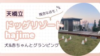 【ドッグリゾートhajime】犬&赤ちゃん連れで宿泊！良かった点や残念な点を解説